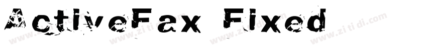 ActiveFax Fixed字体转换